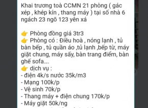Khai trương toà CCMN 21 phòng